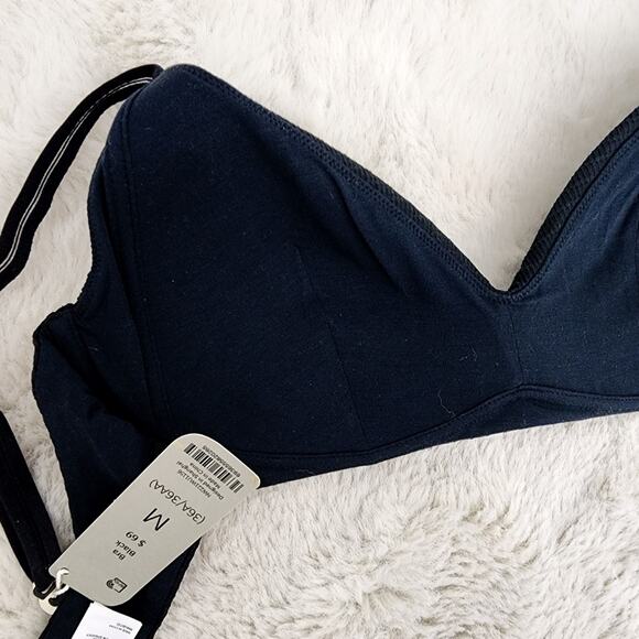 NEW Neiwai Pure Comfort Premium Triangle Black Women's Intimate Bra - Picture 7 of 10